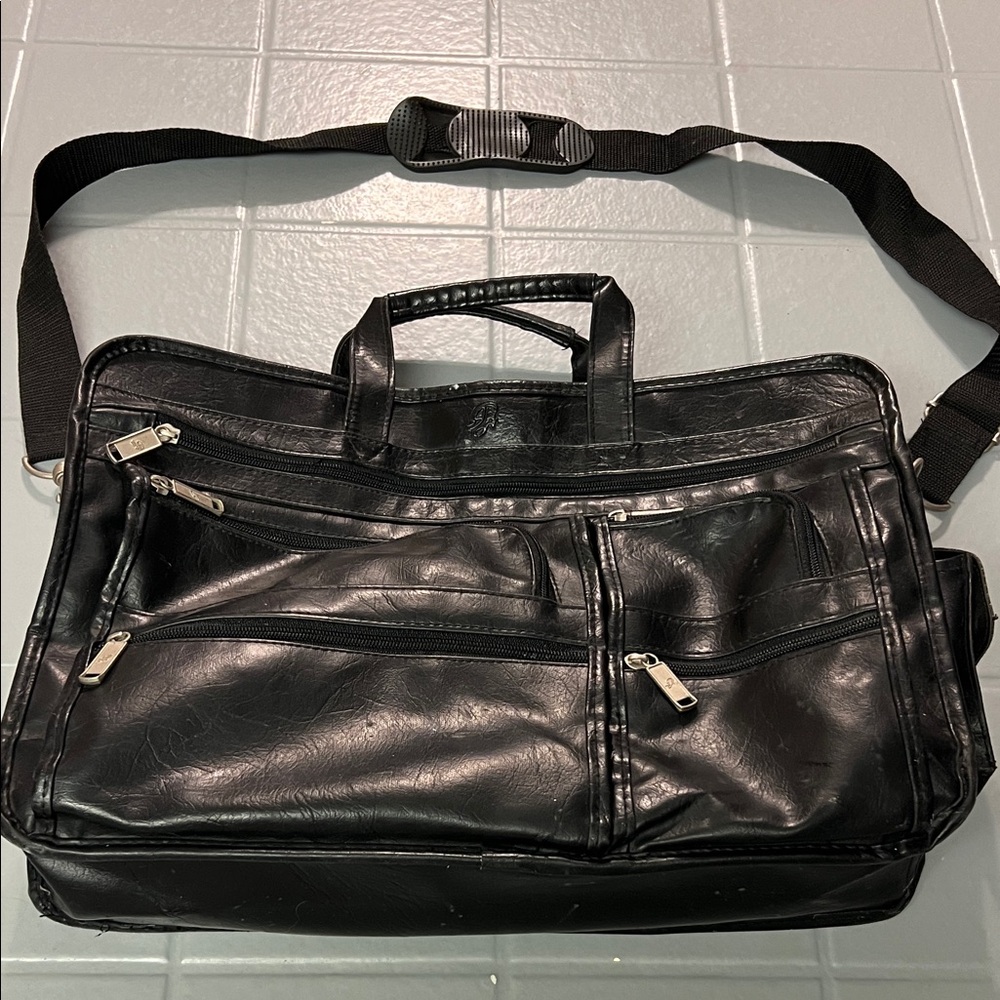 🔥100% GENUINE LEATHER MULTI POCKET VINTAGE ZIPPER BAG